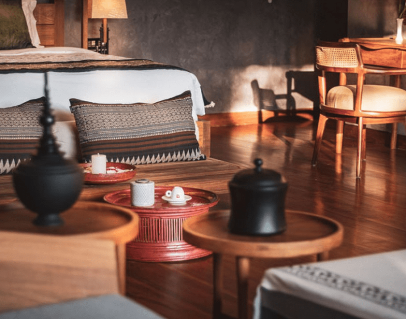 Chambre de l'hôtel Anavila Bagan - Birmanie | Au Tigre Vanillé