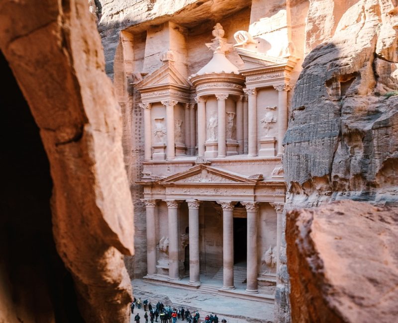 Site antique de Petra vu d'en haut - Jordanie | Au Tigre Vanillé