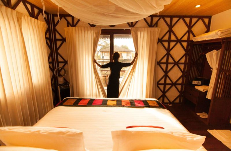 Chambre du Viwepoint Ecolodge au lac Inle - Birmanie | Au Tigre Vanillé