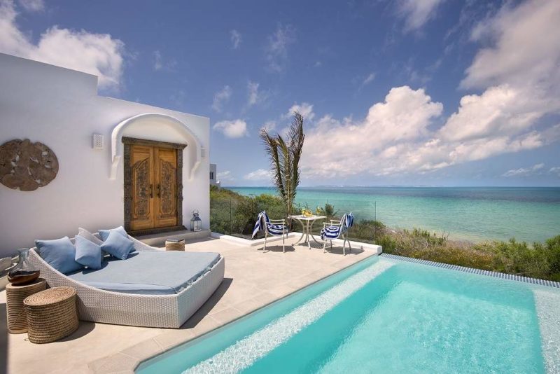 Piscine de l'hôtel Villa Santorini à Vilanculos - Mozambique | Au Tigre Vanillé