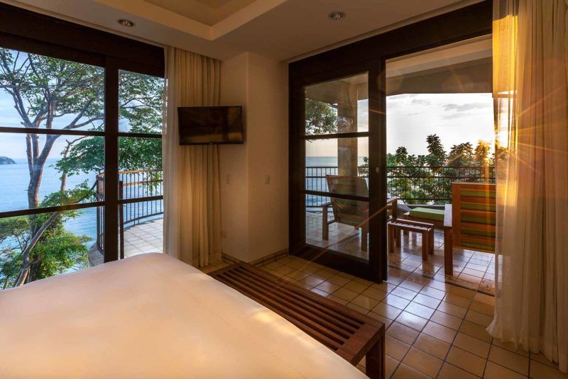Chambre avec vue sur l'océan Pacifique de l'hôtel Arenas del Mar - Costa Rica | Au Tigre Vanillé