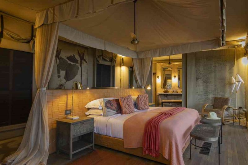 Chambre sous tente du camp Dumatau dans le Savute - Botswana | Au Tigre Vanillé