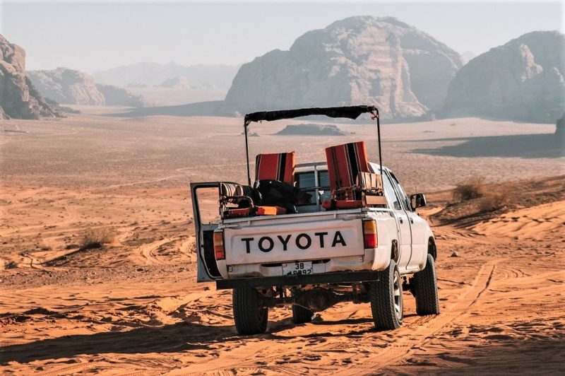4X4 dans le désert du Wadi Rum - Jordanie | Au Tigre Vanillé