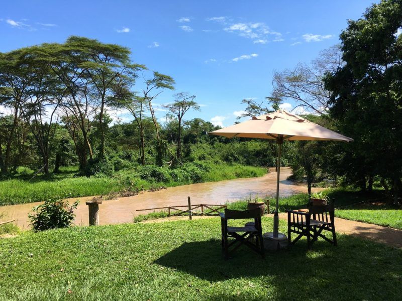 Restaurant de Ishasha Wilderness Camp - Ouganda | Au Tigre Vanillé