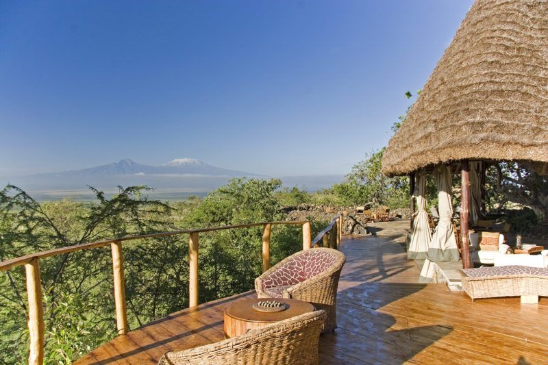 Vue depuis le balcon du Campi Ya Kanzi Lodge - Kenya | Au Tigre Vanillé