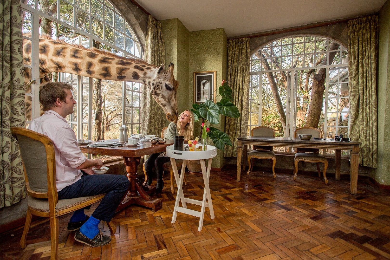 dejeuner-manoir-girafes-kenya Déjeuner au Manoir des girafes à Nairobi - Kenya | Au Tigre Vanillé