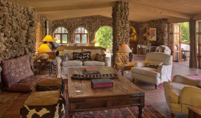 Salon du Lewa Wilderness Camp - Kenya | Au Tigre Vanillé