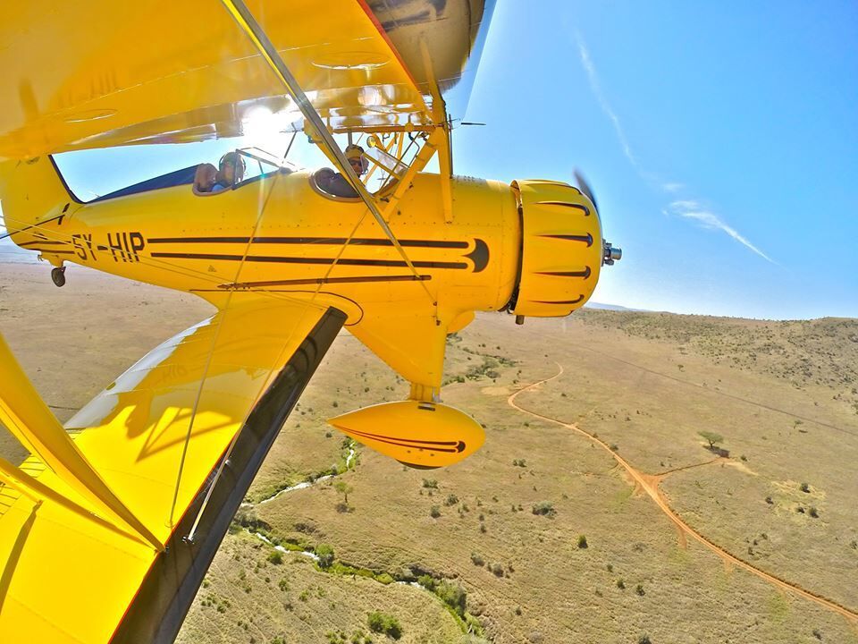 survol-savane-biplan-kenya Survol de la savane en biplan - Kenya | Au Tigre Vanillé