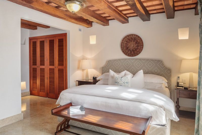 Chambre à l'hôtel Casa Agustin à Carthagène - Colombie | Au Tigre Vanillé