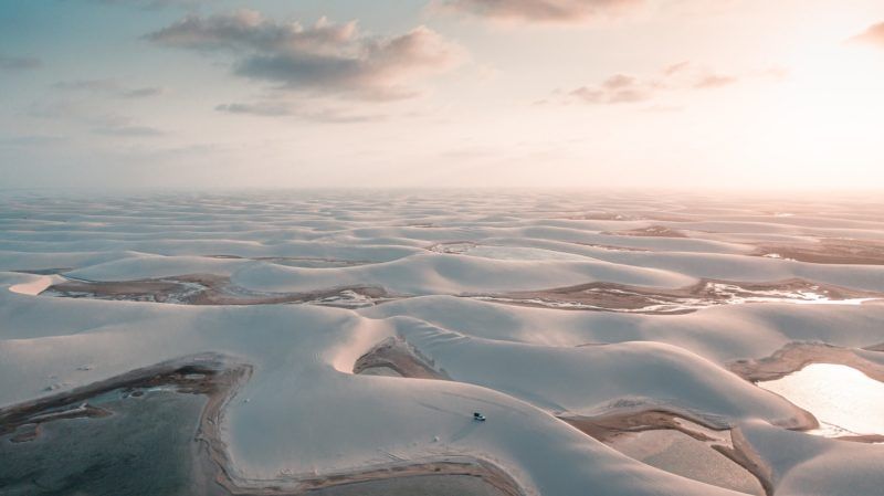 Vue sur l'immensité des Lencois Maranhenses - Brésil | Au Tigre Vanillé