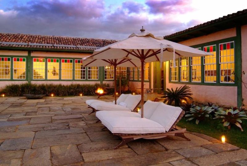 Terrasse de l'hôtel Reserva Ibitipoca - Brésil | Au Tigre Vanillé