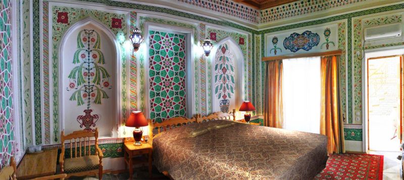 Chambre à l'hôtel Sacha and Son à Boukhara - Ouzbékistan | Au Tigre Vanillé