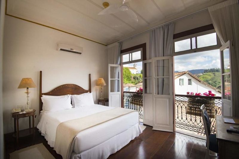 Chambre de l'hôtel Solar do Rosario à Ouro Preto - Brésil | Au Tigre Vanillé