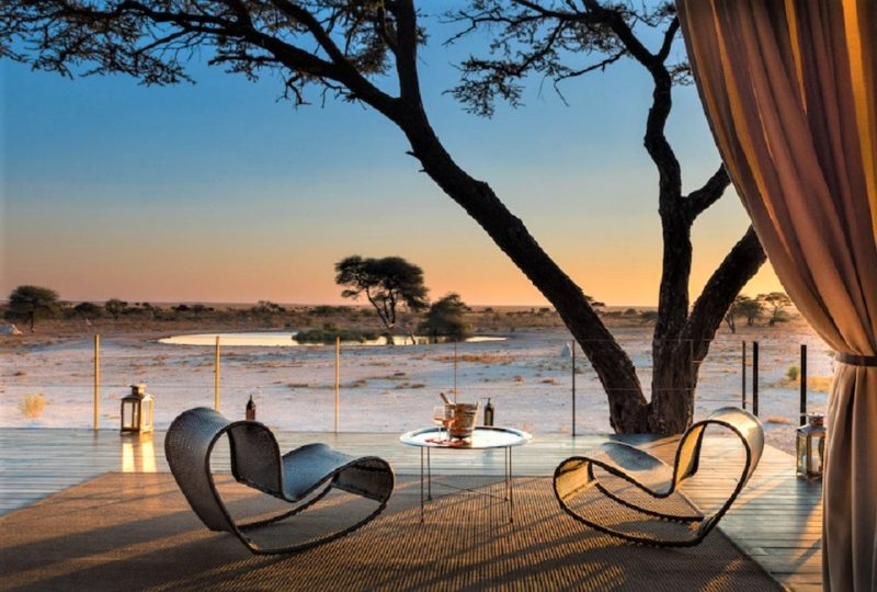 Panorama depuis la terrasse de Onguma Fort à Etosha - Namibie | Au Tigre Vanillé
