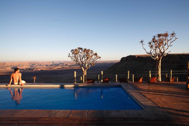 Piscine du Fish River Lodge - Namibie | Au Tigre Vanillé