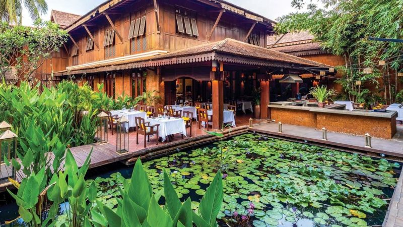Restaurant de l'hôtel Belmond Residence d'Angkor à Siem Riep - Cambodge | Au Tigre Vanillé