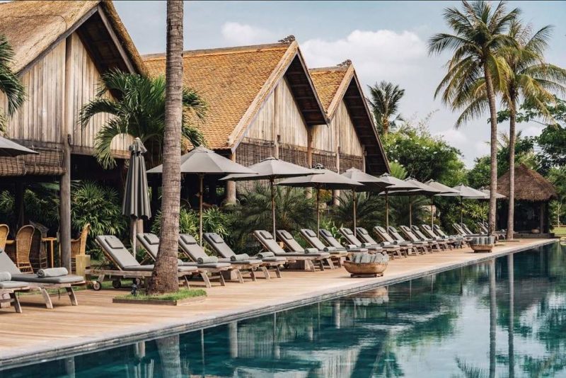 Piscine de l'hôtel Phum Baitang à Siem Riep - Cambodge | Au Tigre Vanillé