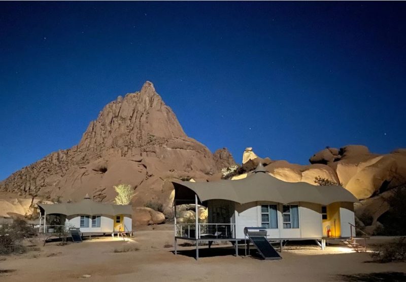 Tentes de nuit de l'hotel Spitzkoppen lodge - Namibie | Au Tigre Vanillé