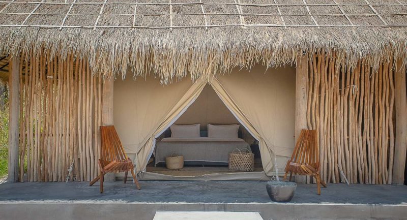Tente version glamping de l'hôtel Tamu sur l'île de Kohrong - Cambodge | Au Tigre Vanillé
