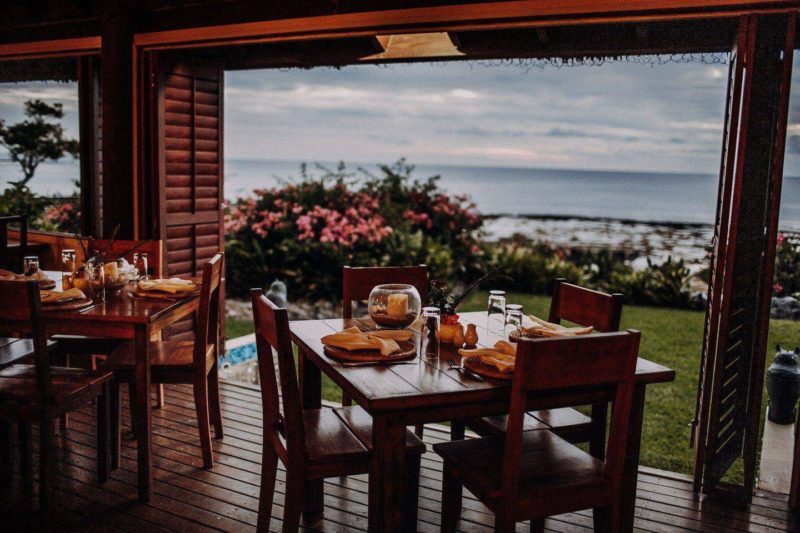 Restaurant du White Grass Ocean Resort - Vanuatu | Au Tigre Vanillé