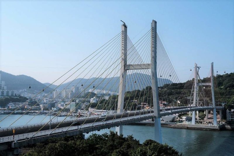 Vue depuis l'hôtel Gite Pension à Yeosu - Corée du Sud | Au Tigre Vanillé