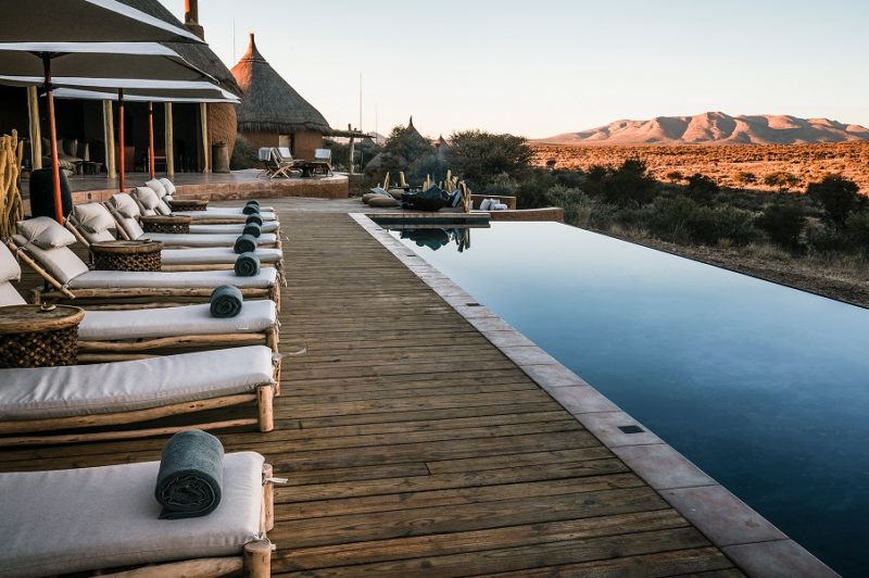 Piscine de l'hotel Zannier Omaanda à Windhoek - Namibie | Au Tigre Vanillé