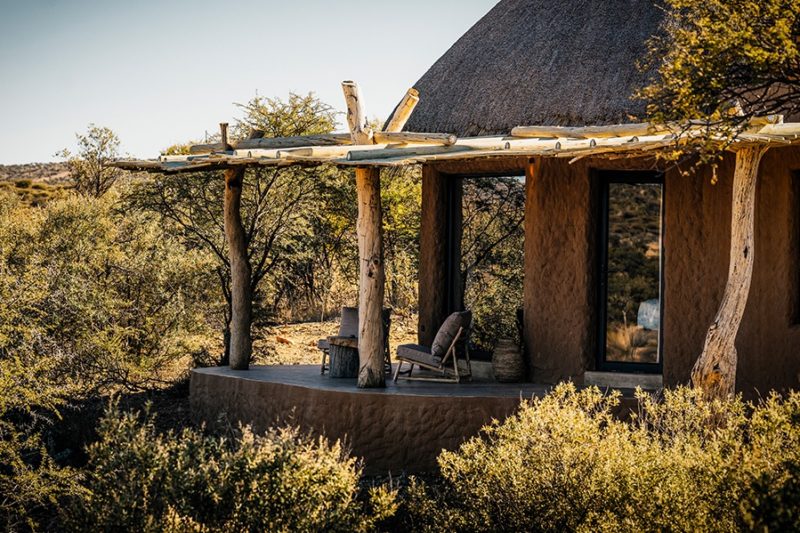 Terrasse d'une villa de l'hotel Zannier Omaanda à Windhoek - Namibie | Au Tigre Vanillé