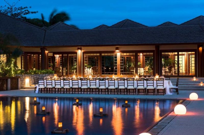 Piscine de l'hôtel Amanpulo à Palawan - Philippines | Au Tigre Vanillé