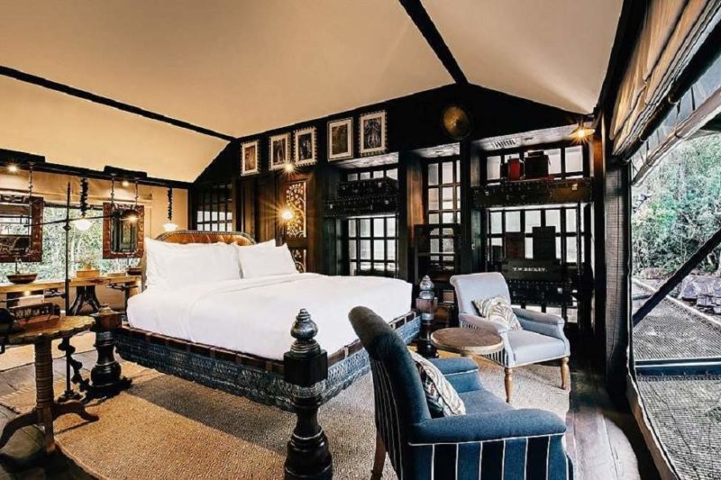 Chambre de l'hôtel Shinta Mani Wild au coeur de la chaîne des Cardamomes - Cambodge | Au Tigre Vanillé