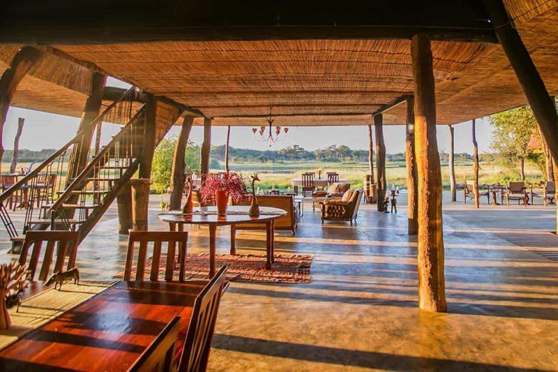Reception du lodge The Hide à Hwange - Zimbabwe | Au Tigre Vanillé