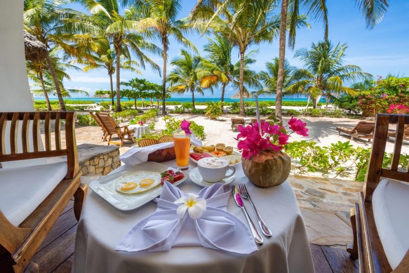 Restaurant de l'hotel Next Paradise à Zanzibar - Tanzanie | Au Tigre Vanillé