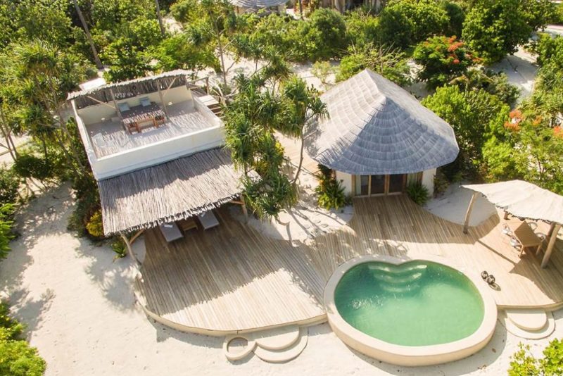 Vue aerienne d'une villa de l'hotel White Sand Villa à Zanzibar - Tanzanie | Au Tigre Vanillé