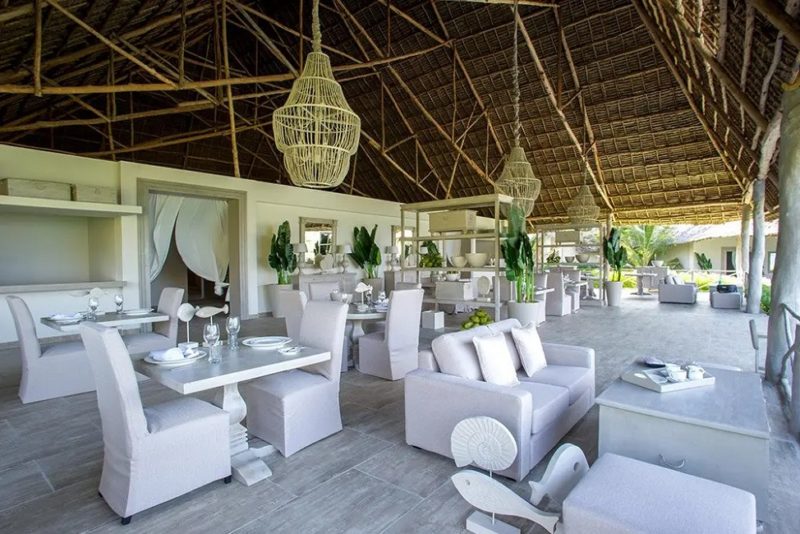 Restaurant de l'hotel Zawadi à Zanzibar - Tanzanie | Au Tigre Vanillé