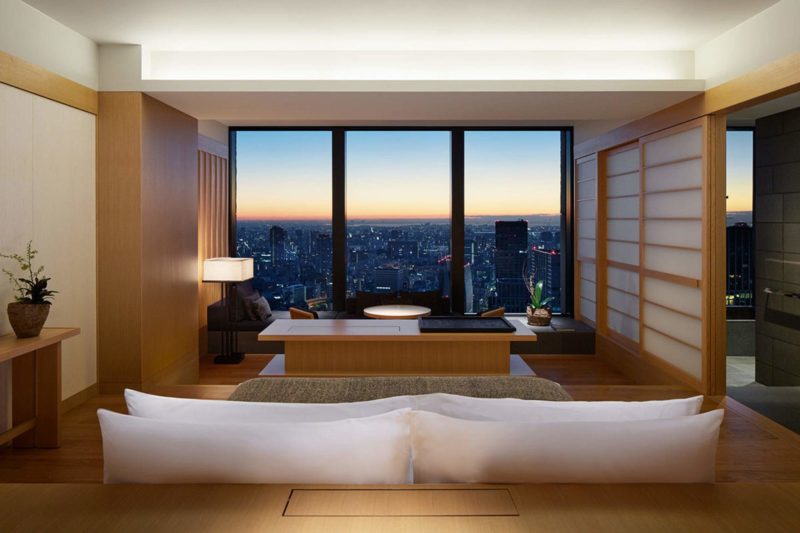 Chambre à l'hôtel Aman Tokyo - Japon | Au Tigre Vanillé