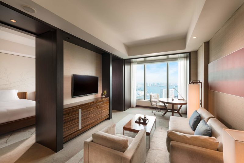 Chambre de l'hôtel Conrad à Tokyo - Japon | Au Tigre Vanillé