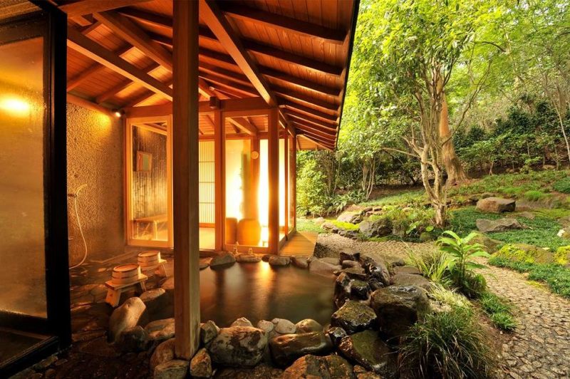 Onsen du ryokan Gora Kadan - Japon | Au Tigre Vanillé