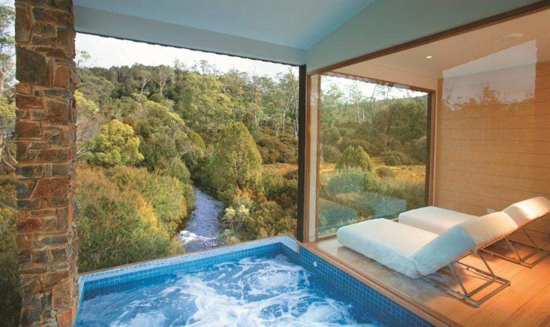 Jacuzzi au Peppers Cradle Mountain Lodge - Australie | Au Tigre Vanillé