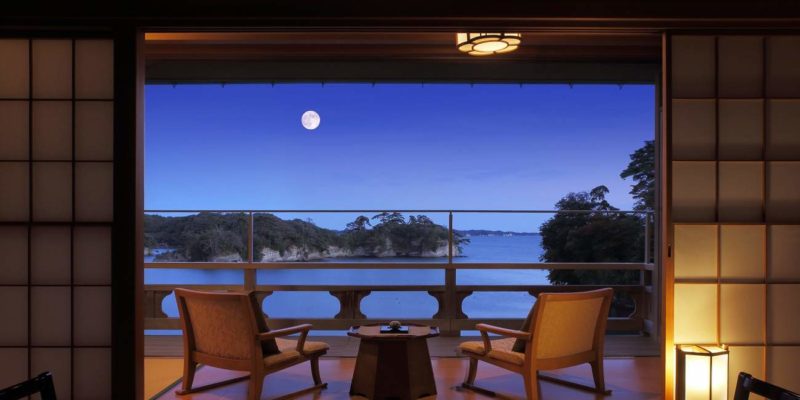 Terrasse à l'hôtel Sakan Shoan - Japon | Au Tigre Vanillé