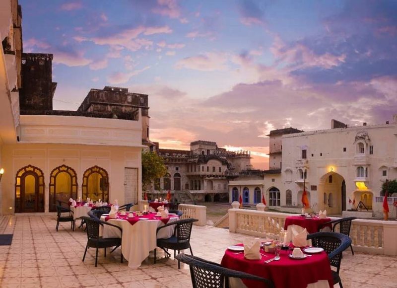 Diner à l'hôtel Castle Mandawa - Rajasthan, Inde | Au Tigre Vanillé