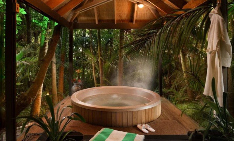 Jacuzzi de l'hôtel Greenmantel Estate - Nouvelle-Zélande | Au Tigre Vanillé