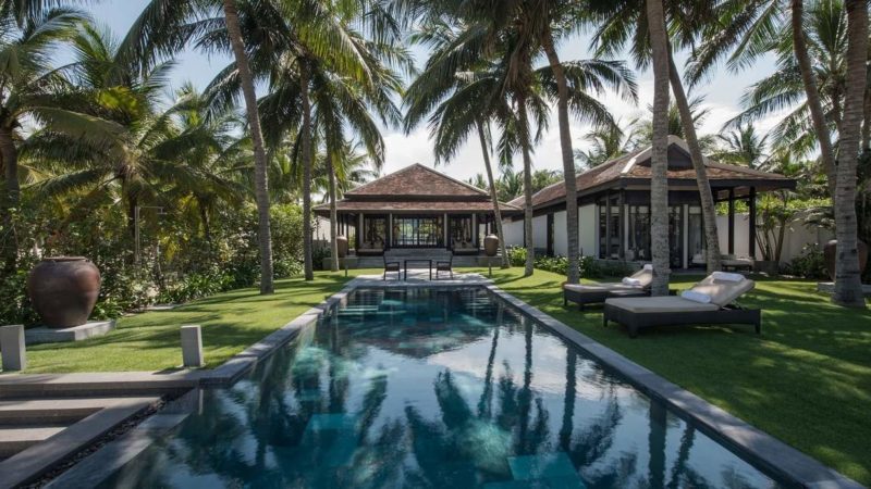 Piscine d'une villa de l'hôtel Four Seasons de Hoi An - Vietnam | Au Tigre Vanillé