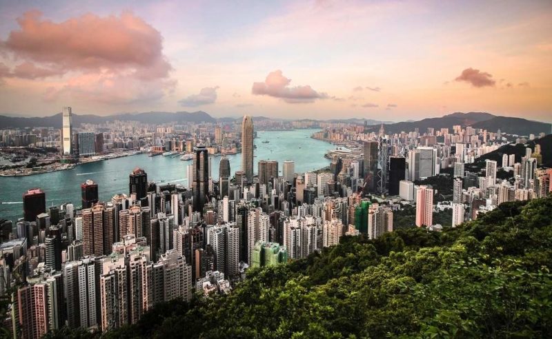Vue sur le ville depuis le pic Victoria à Hong kong - Chine | Au Tigre Vanillé