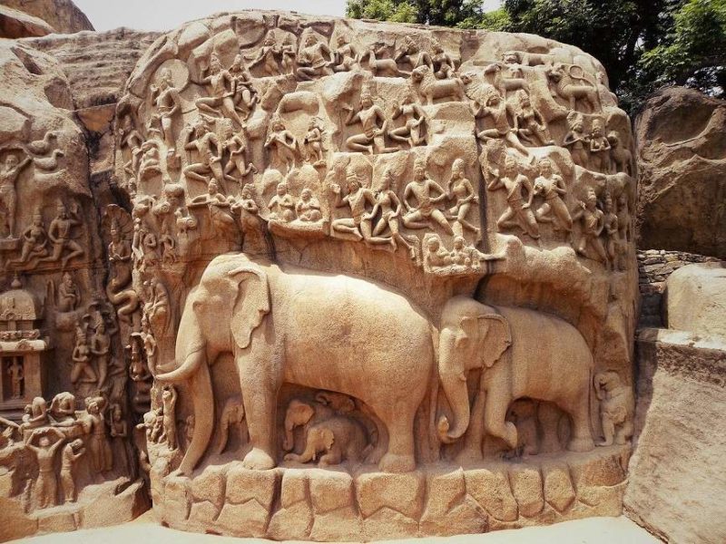 kanchipuram-temple-sculpture-soie-inde Temple de Kanchipuram près de Chennai en Inde du Sud | Au Tigre Vanillé