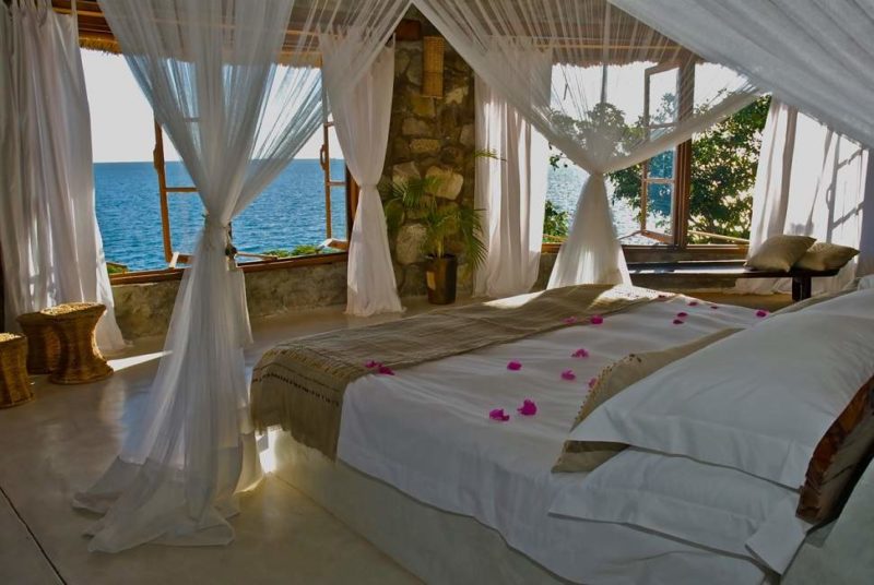 Chambre de l'hôtel Kaya Mawa - Malawi | Au Tigre Vanillé