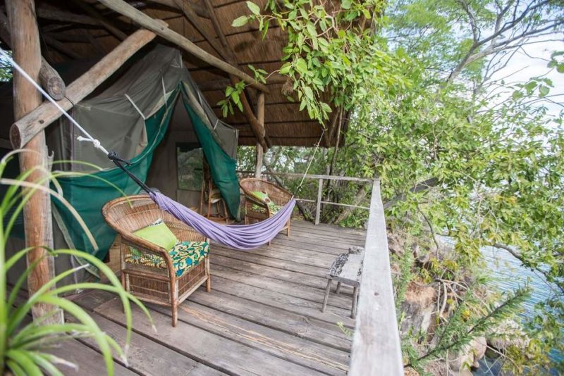 Terrasse privée au Mumbo Island Camp - Malawi | Au Tigre Vanillé