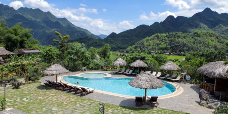 Piscine du Mai Chau Ecolodge - Vietnam | Au Tigre Vanillé