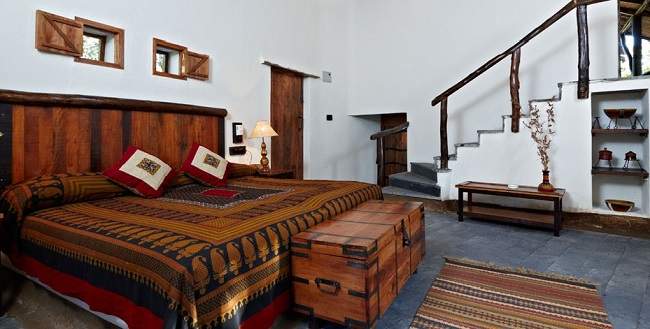 Chambre de l'hotel Reni Pani à Satpura en Inde centrale | Au Tigre Vanillé