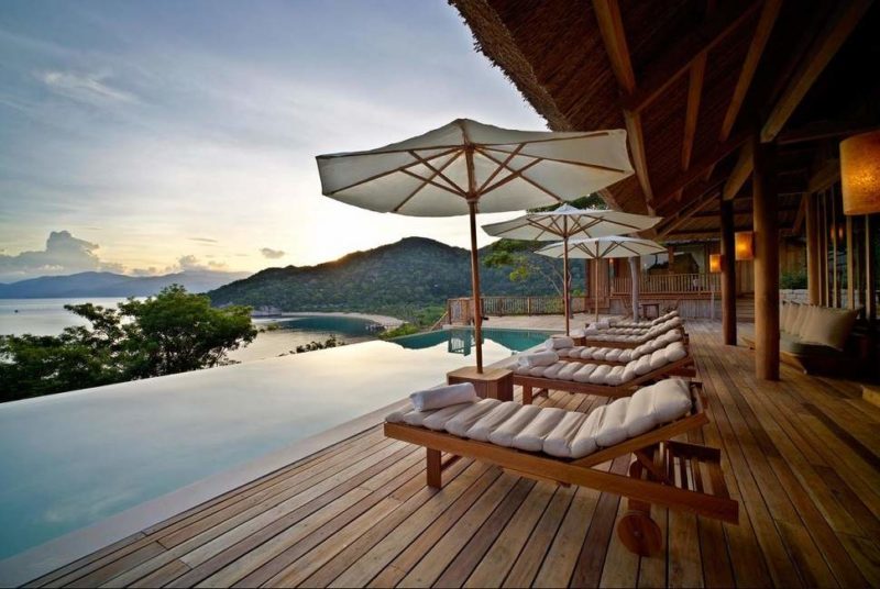 Piscine de l'hôtel Six Senses Ninh Van Bay - Vietnam | Au Tigre Vanillé