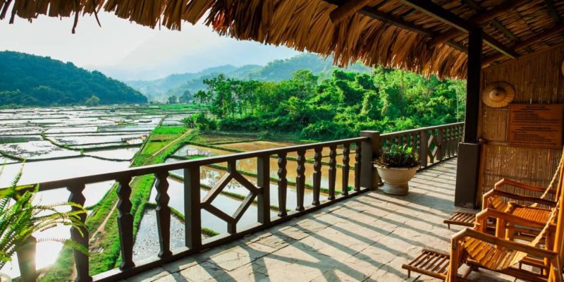 Terrasse du Mai Chau Ecolodge - Vietnam | Au Tigre Vanillé