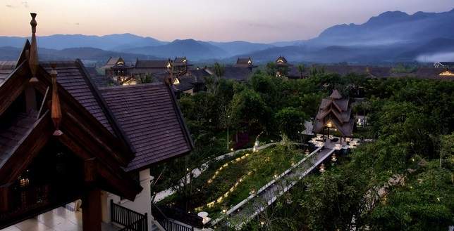 Vue sur l'hotel Anantara dans le Xishuangbanna - Chine | Au Tigre Vanillé